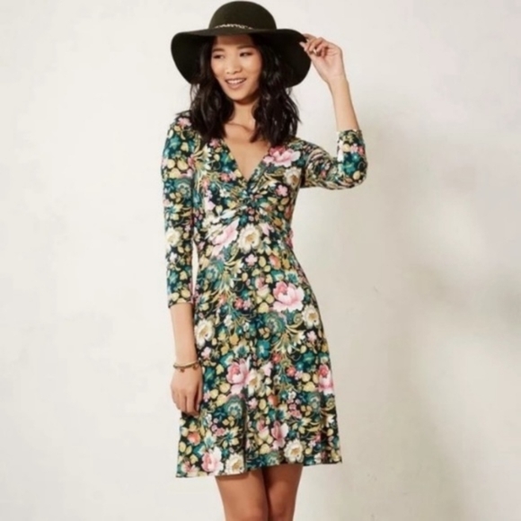 Anthropologie Dresses & Skirts - 💘 Lilka Floral Torsade Dress M